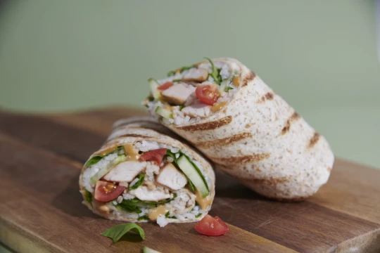 Hot Chicken Teriyaki Wrap